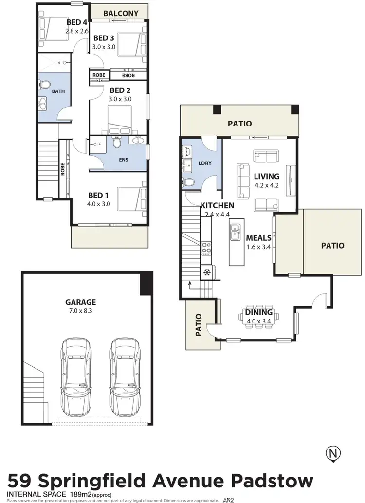 Floorplan of Homely semi-detached listing, 59 Springfield Road, Padstow NSW 2211