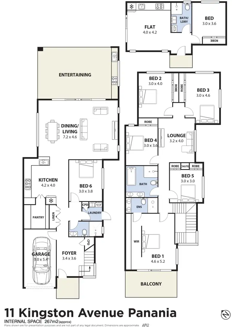 Floorplan of Homely semi-detached listing, 11 Kingston Avenue, Panania NSW 2213