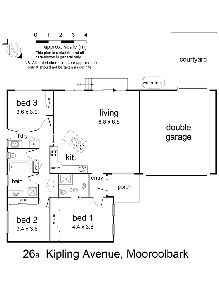 Floorplan of Homely unit listing, 26a Kipling Avenue, Mooroolbark VIC 3138
