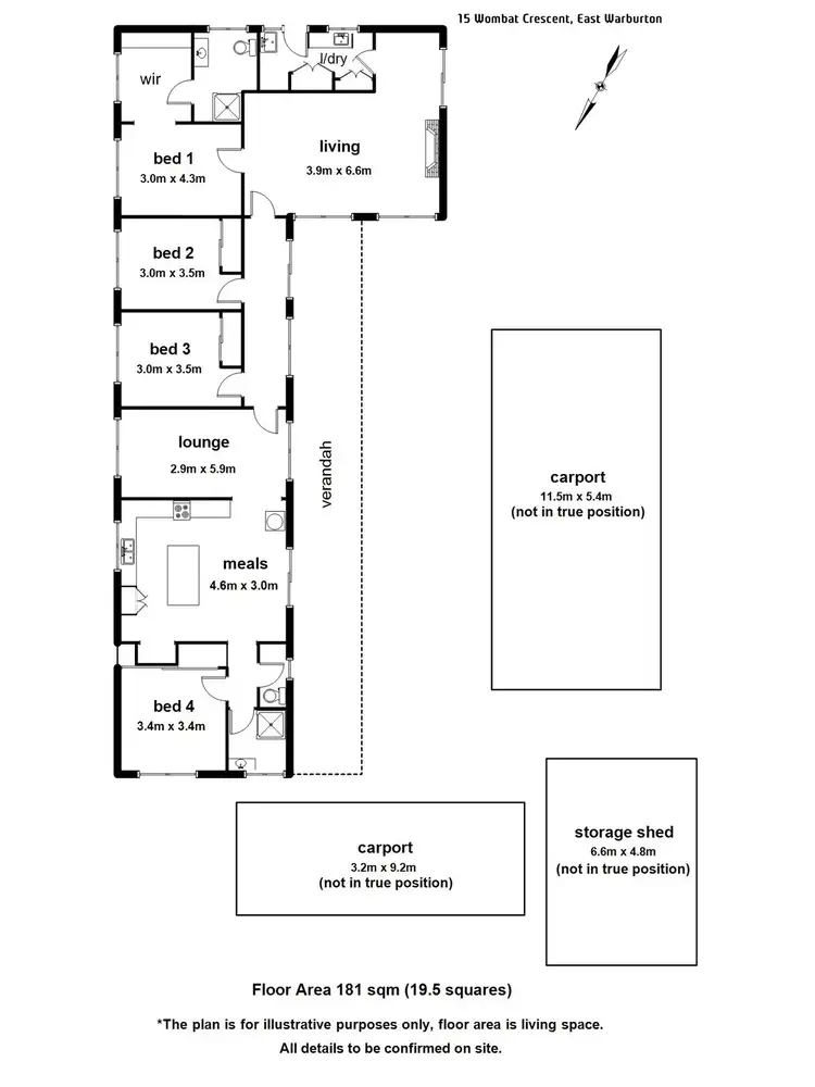 Floorplan of Homely house listing, 15 Wombat Crescent, East Warburton VIC 3799