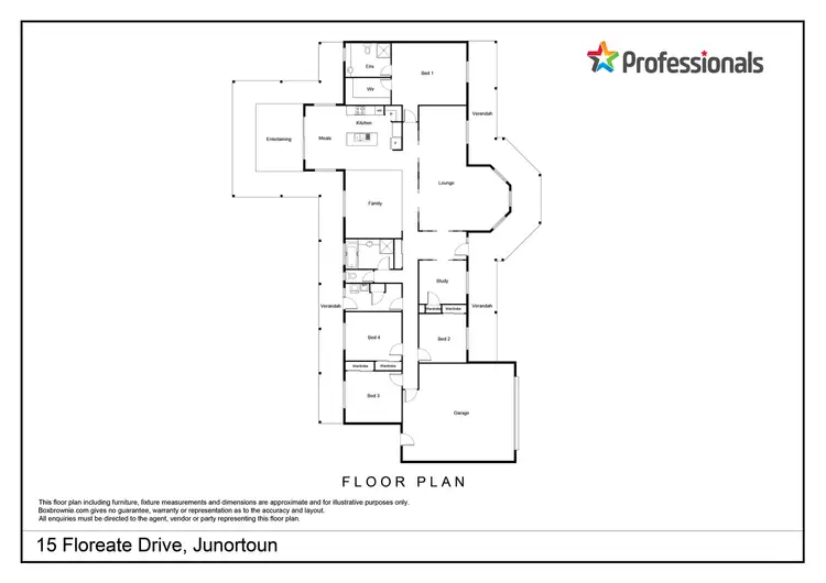 Floorplan of Homely house listing, 15 Floreate Drive, Junortoun VIC 3551
