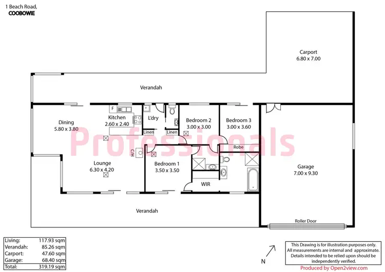 Floorplan of Homely house listing, 1 Beach Road, Coobowie SA 5583