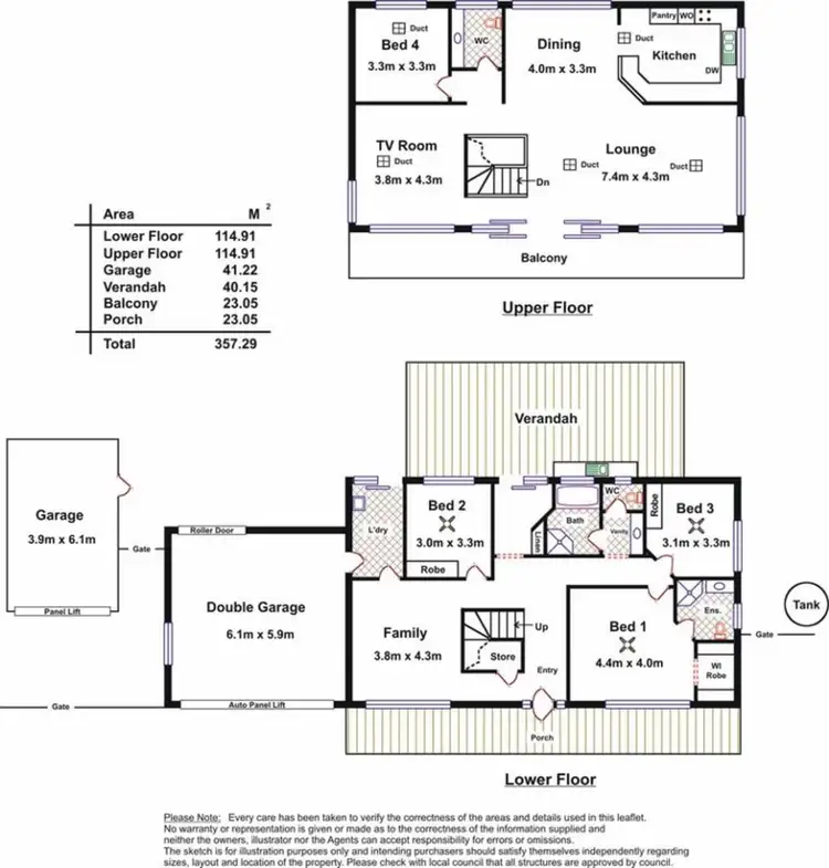 Floorplan of Homely house listing, 47 Duke Avenue, Para Hills SA 5096