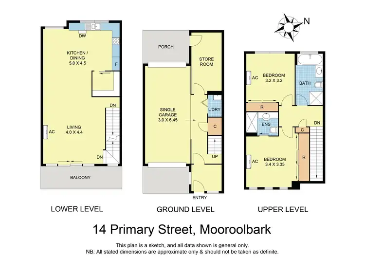 Floorplan of Homely townhouse listing, 14 Primary Street, Mooroolbark VIC 3138