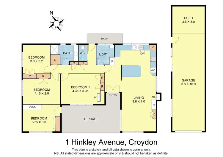 Floorplan of Homely house listing, 1 Hinkley Avenue, Croydon VIC 3136