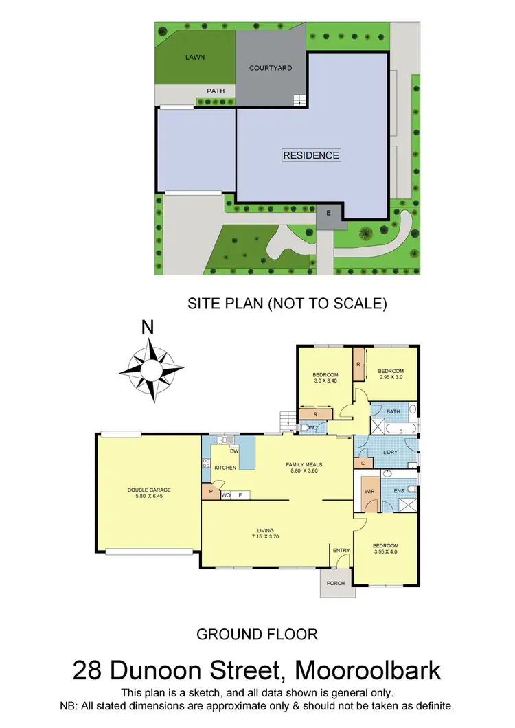 Floorplan of Homely house listing, 28 Dunoon Street, Mooroolbark VIC 3138