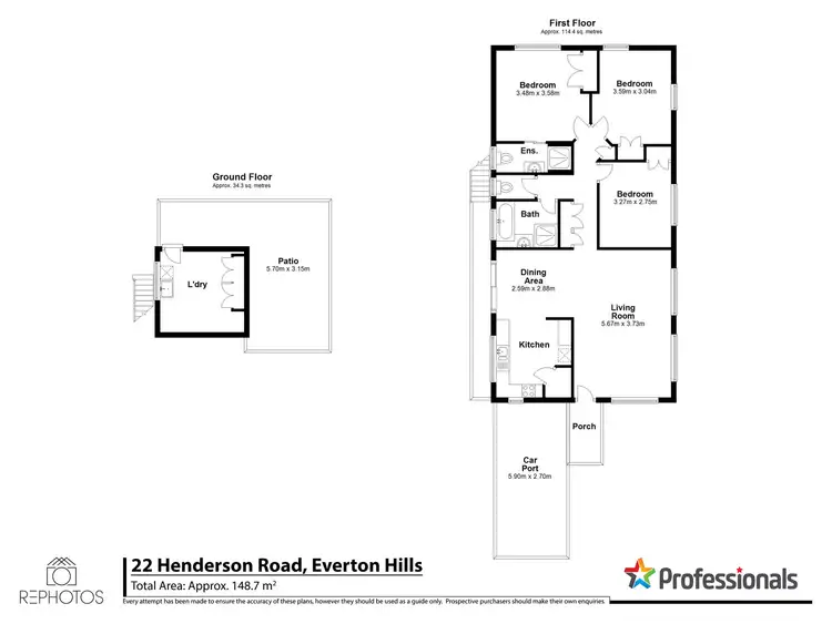 Floorplan of Homely house listing, 22 Henderson Road, Everton Hills QLD 4053