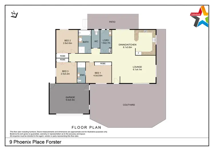 Floorplan of Homely house listing, 9 Phoenix Place, Forster NSW 2428