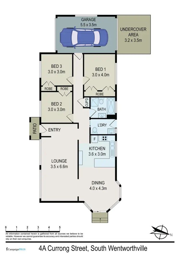 Floorplan of Homely house listing, 4A Currong Street, South Wentworthville NSW 2145