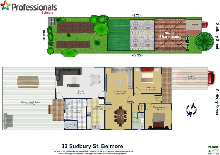 Floorplan of Homely house listing, 32 Sudbury Street, Belmore NSW 2192
