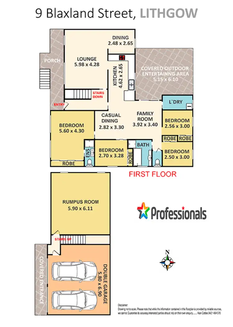 Floorplan of Homely house listing, 9 Blaxland Street, Lithgow NSW 2790