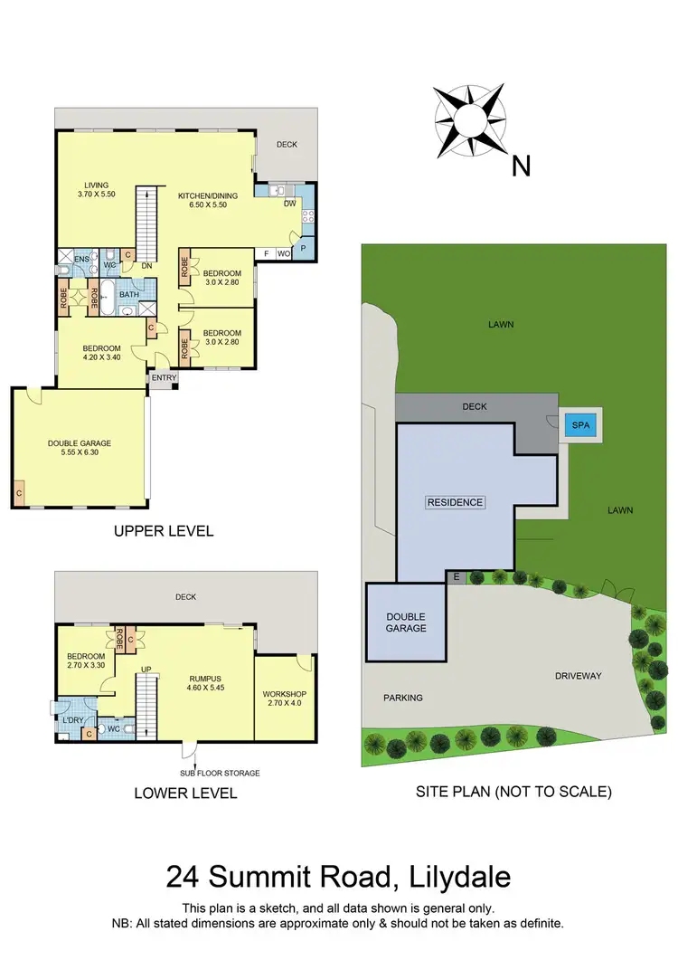 Floorplan of Homely house listing, 24 Summit Road, Lilydale VIC 3140