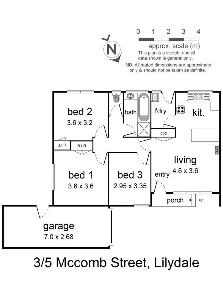 Floorplan of Homely unit listing, 3/5 McComb Street, Lilydale VIC 3140