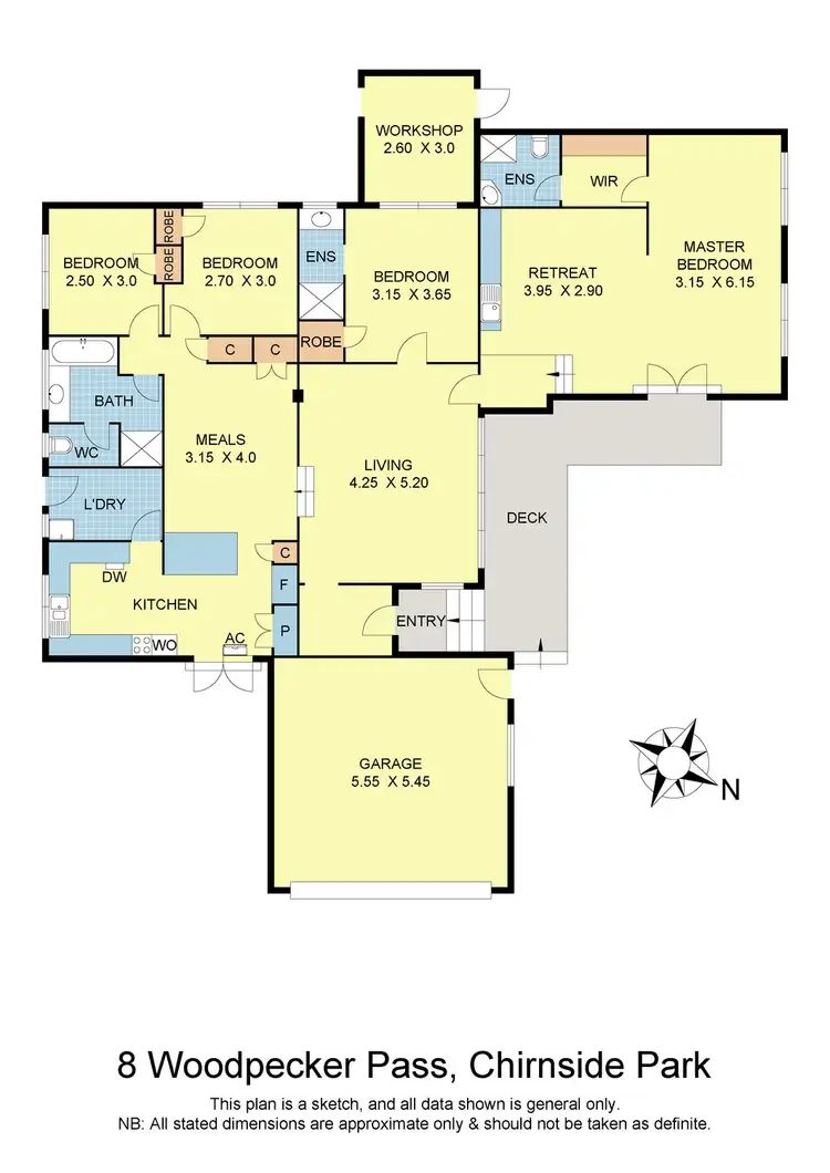 Floorplan of Homely house listing, 8 Woodpecker Pass, Chirnside Park VIC 3116