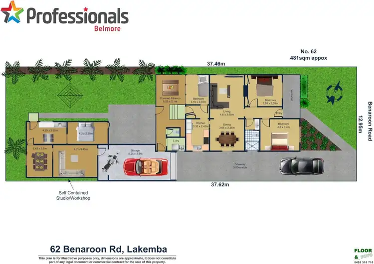 Floorplan of Homely house listing, 62 Benaroon Road, Lakemba NSW 2195