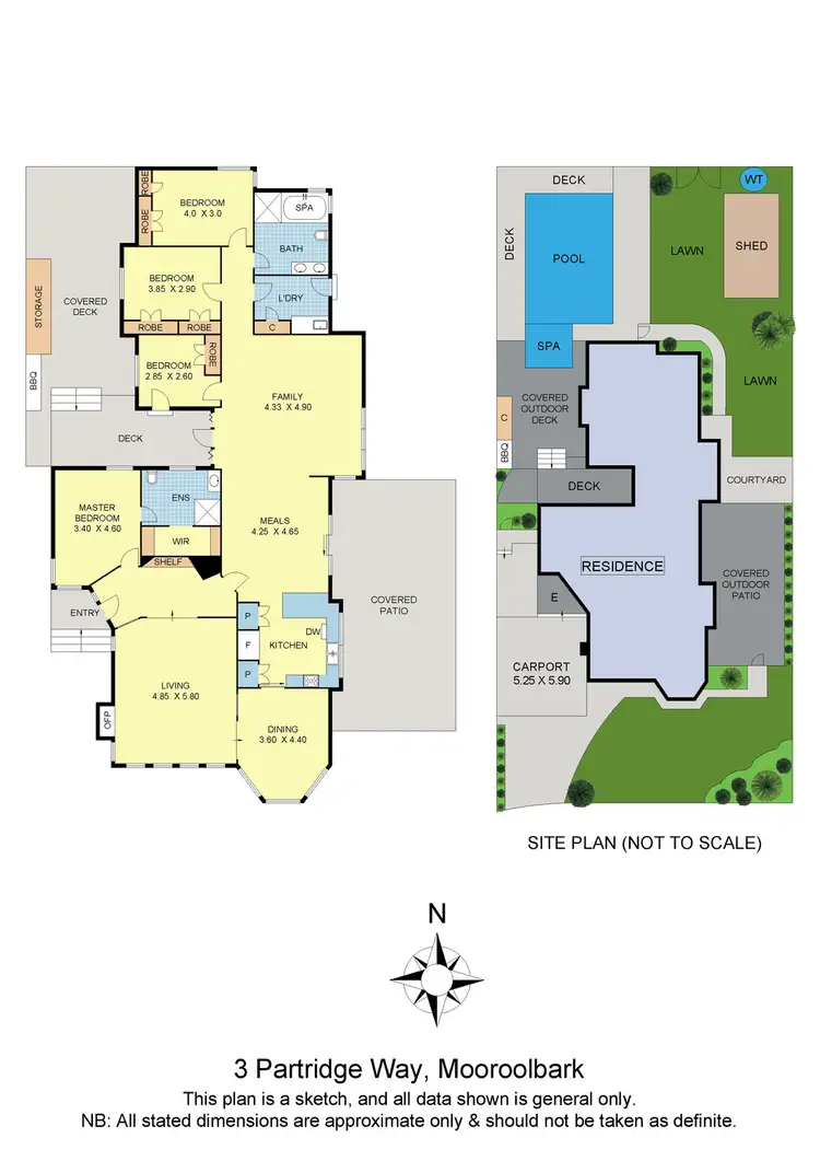 Floorplan of Homely house listing, 3 Partridge Way, Mooroolbark VIC 3138