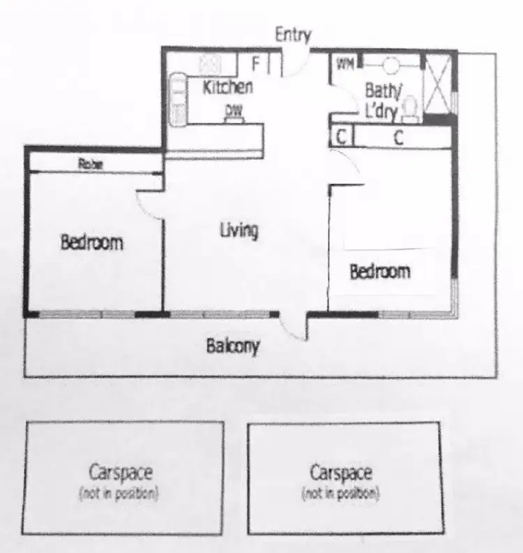 Floorplan of Homely apartment listing, 21/4 Alfreq Square, St Kilda VIC 3182