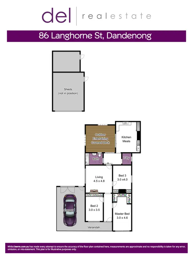 Floorplan of Homely house listing, 86 Langhorne Street, Dandenong VIC 3175