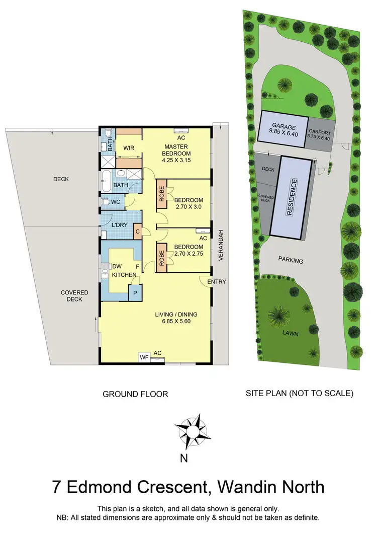 Floorplan of Homely house listing, 7 Edmond Crescent, Wandin North VIC 3139