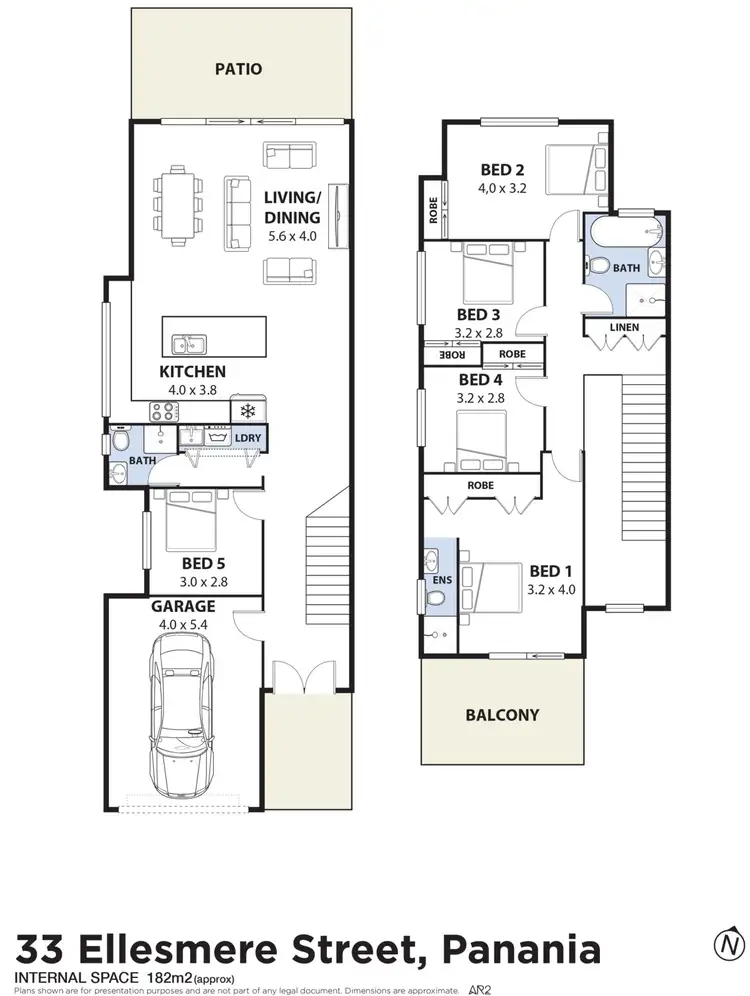 Floorplan of Homely semi-detached listing, 33 Ellesmere Street, Panania NSW 2213