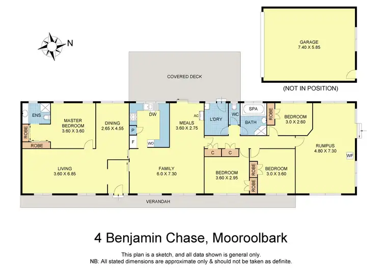 Floorplan of Homely house listing, 4 Benjamin Chase, Mooroolbark VIC 3138