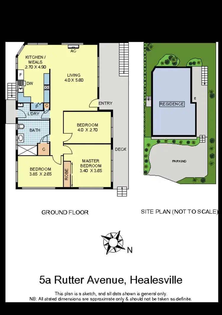 Floorplan of Homely house listing, 5a Rutter Avenue, Healesville VIC 3777