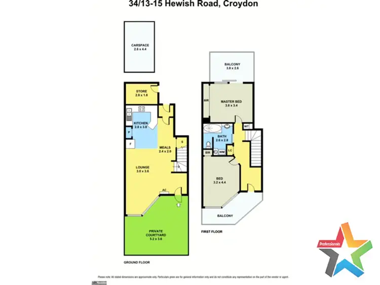 Floorplan of Homely apartment listing, 34/13-15 Hewish Road, Croydon VIC 3136