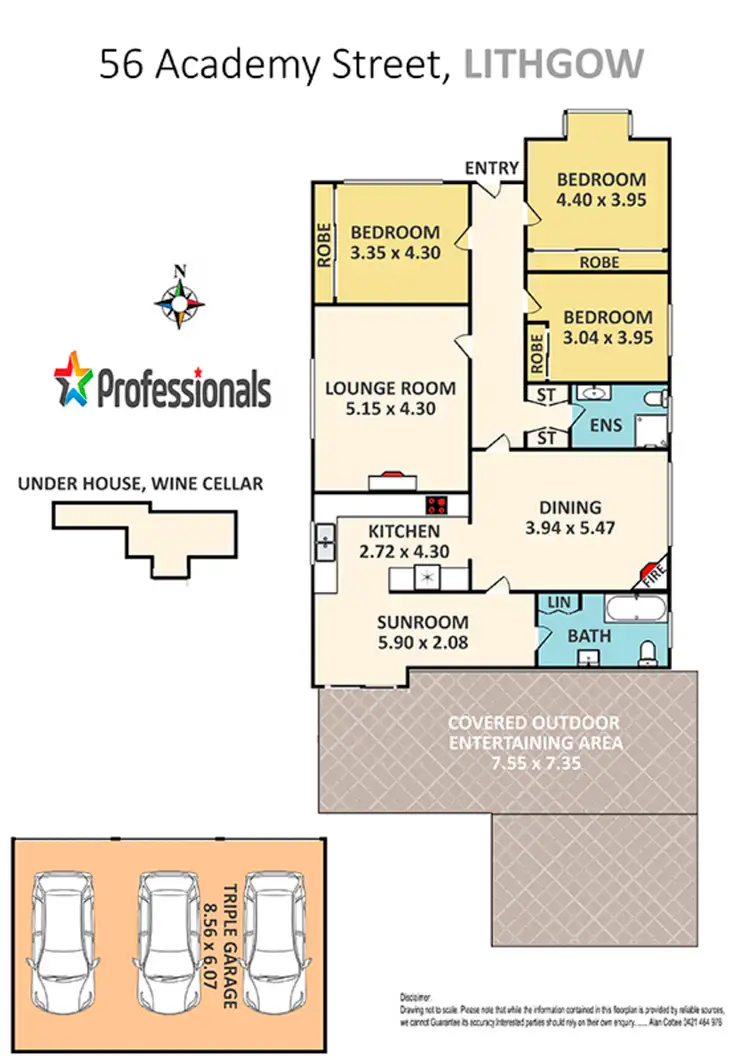 Floorplan of Homely house listing, 56 Academy Street, Lithgow NSW 2790