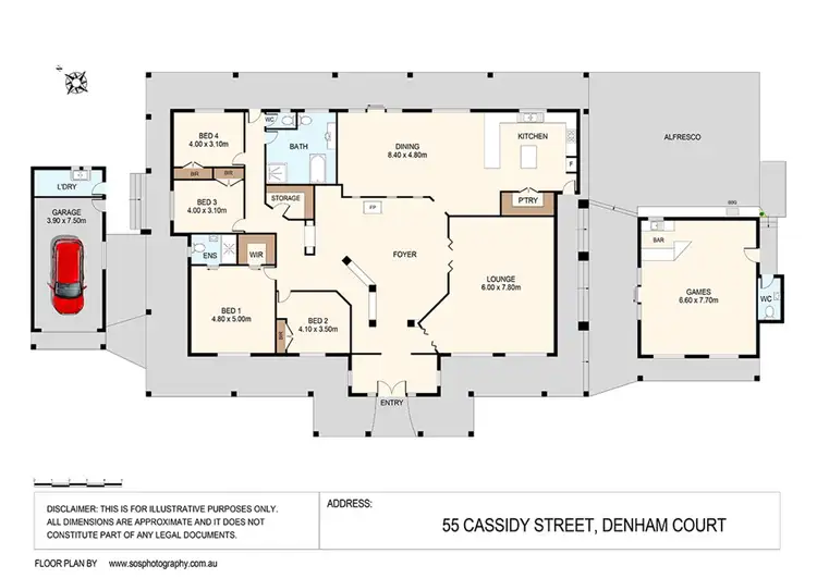 Floorplan of Homely house listing, 55 Cassidy Street, Denham Court NSW 2565