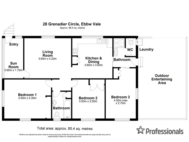 Floorplan of Homely house listing, 28 Grenadier Circle, Ebbw Vale QLD 4304