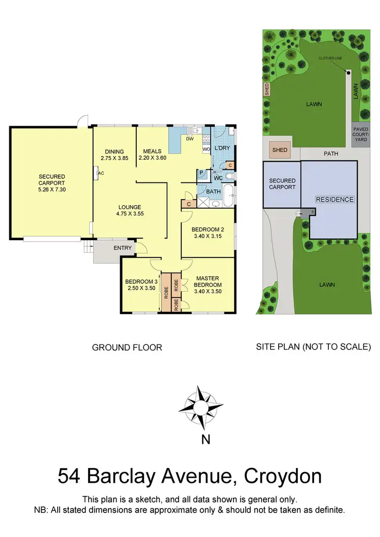 Floorplan of Homely house listing, 54 Barclay Avenue, Croydon VIC 3136