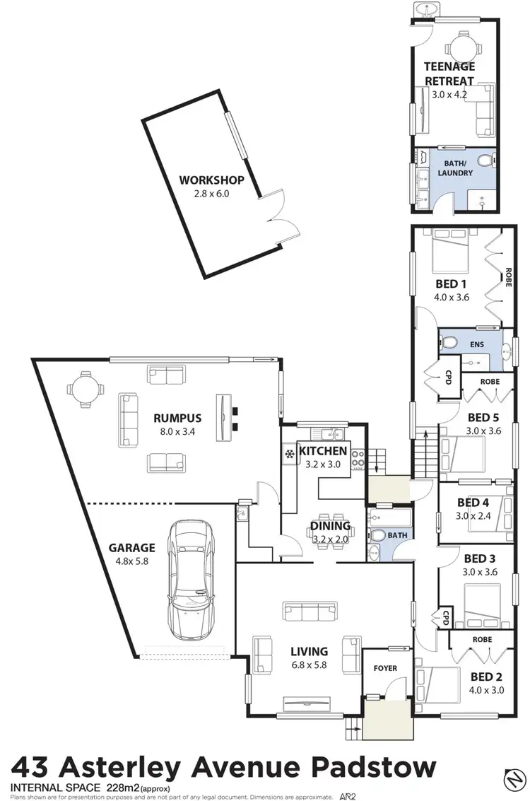 Floorplan of Homely house listing, 43 Astley Avenue, Padstow NSW 2211