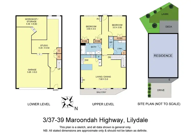 Floorplan of Homely townhouse listing, 3/37-39 Maroondah Highway, Lilydale VIC 3140