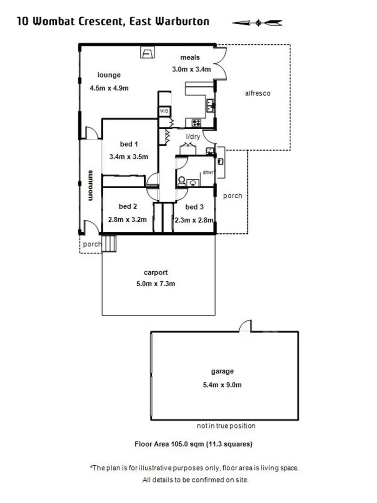 Floorplan of Homely house listing, 10 Wombat Crescent, East Warburton VIC 3799