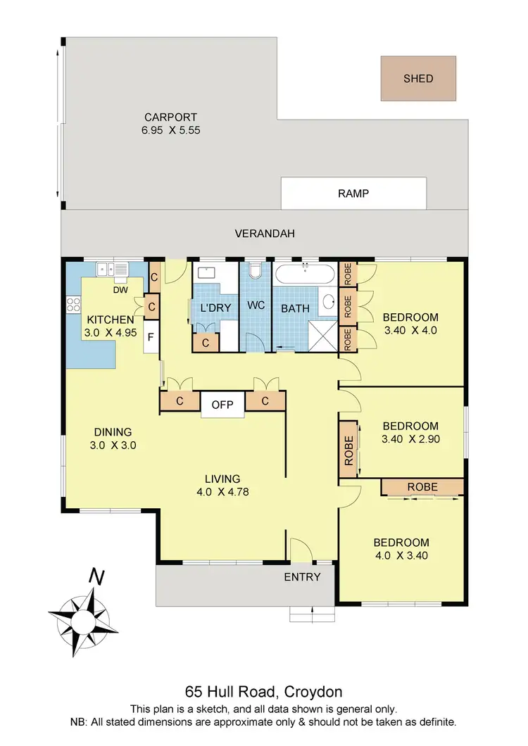 Floorplan of Homely house listing, 65 Hull Road, Croydon VIC 3136