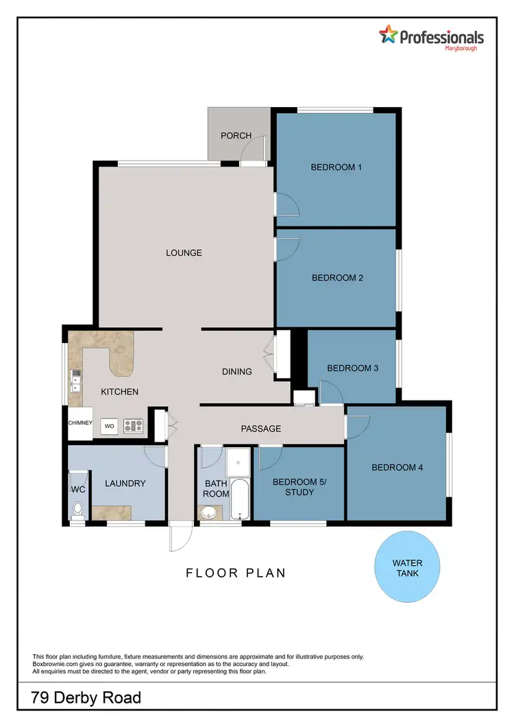 Floorplan of Homely house listing, 79 Derby Road, Maryborough VIC 3465