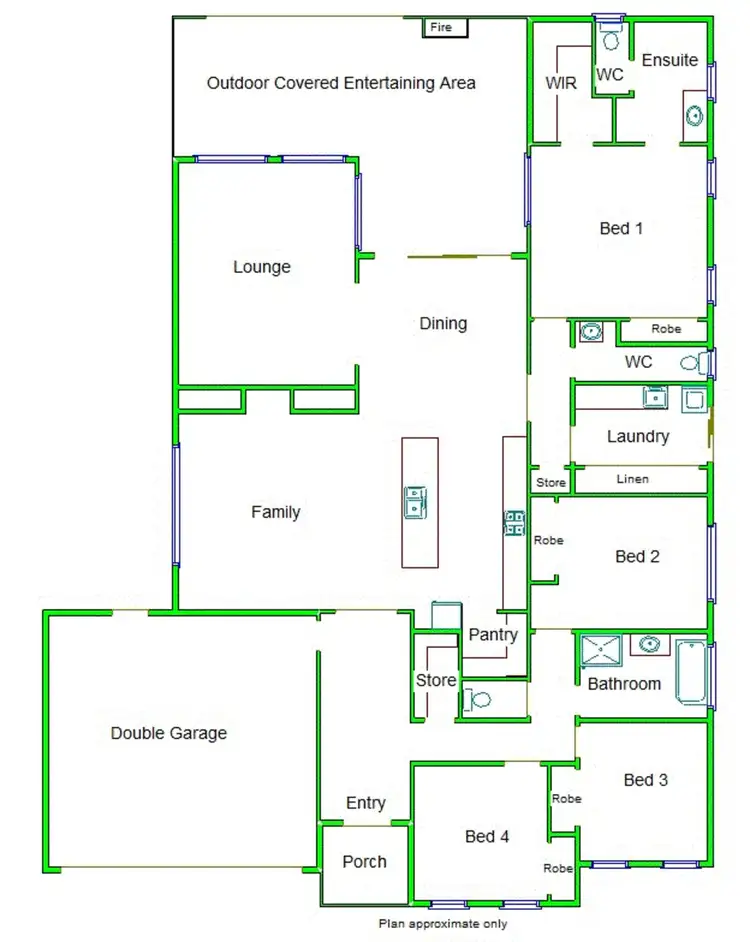 Floorplan of Homely house listing, 49 Plover Drive, Kialla VIC 3631