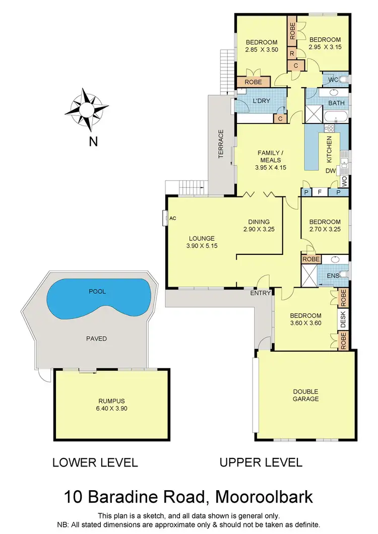 Floorplan of Homely house listing, 10 Baradine Road, Mooroolbark VIC 3138