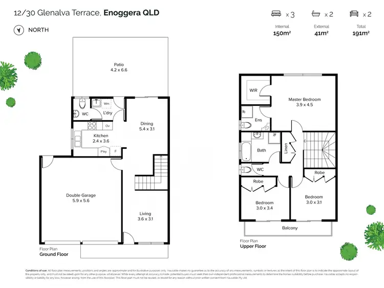 Floorplan of Homely townhouse listing, 12/30 Glenalva Tce, Enoggera QLD 4051