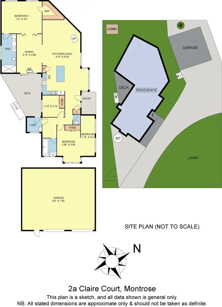 Floorplan of Homely house listing, 2a Claire Court, Montrose VIC 3765