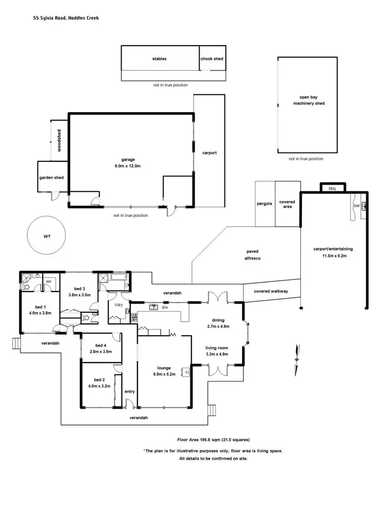 Floorplan of Homely house listing, 55 Sylvia Road, Hoddles Creek VIC 3139
