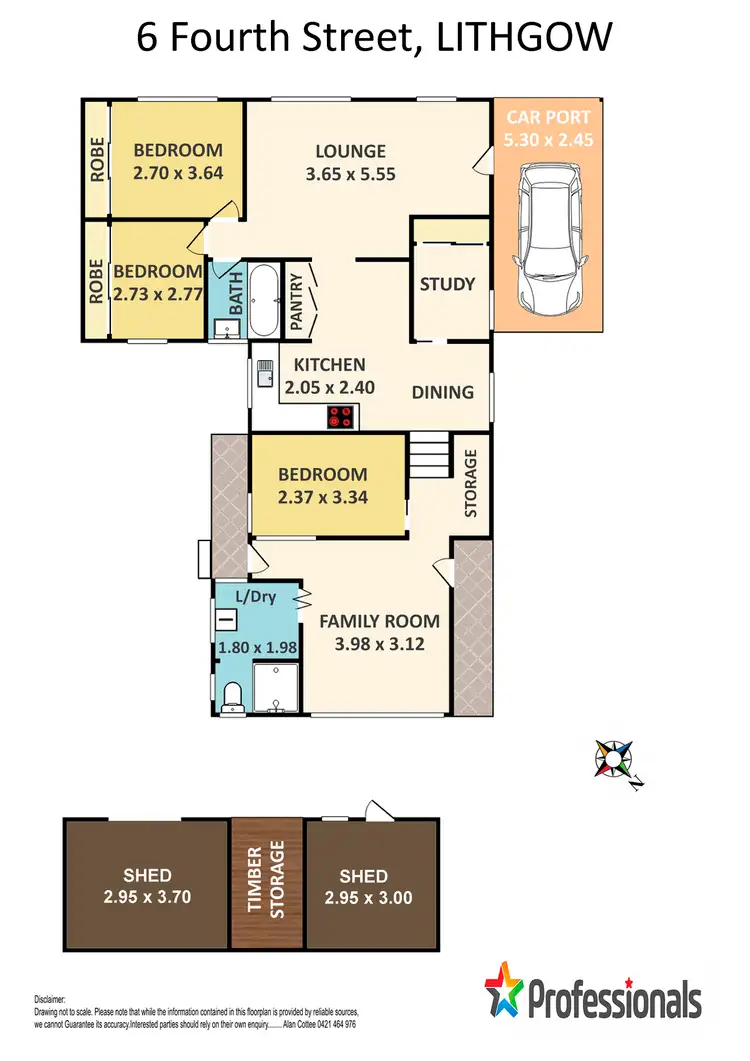 Floorplan of Homely house listing, 6 Fourth Street, Lithgow NSW 2790