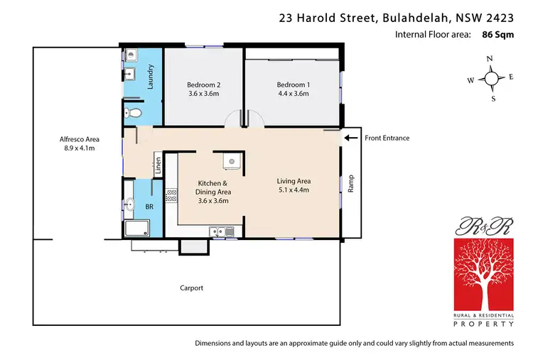 Floorplan of Homely house listing, 23 Harold Street, Bulahdelah NSW 2423