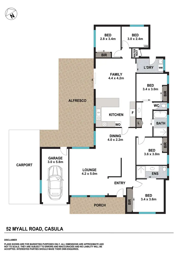 Floorplan of Homely house listing, 52 Myall Road, Casula NSW 2170