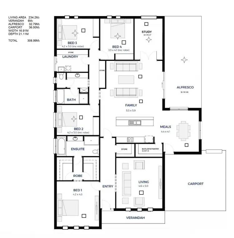 Floorplan of Homely house listing, 16 Hartley Walk, Gawler East SA 5118