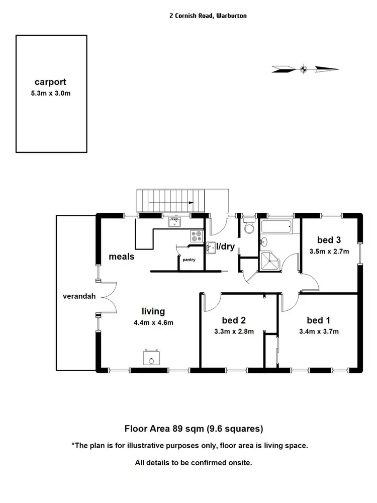 Floorplan of Homely house listing, 2 Cornish Road, Warburton VIC 3799