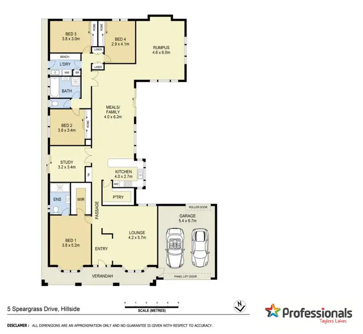 Floorplan of Homely house listing, 5 Speargrass Drive, Hillside VIC 3037