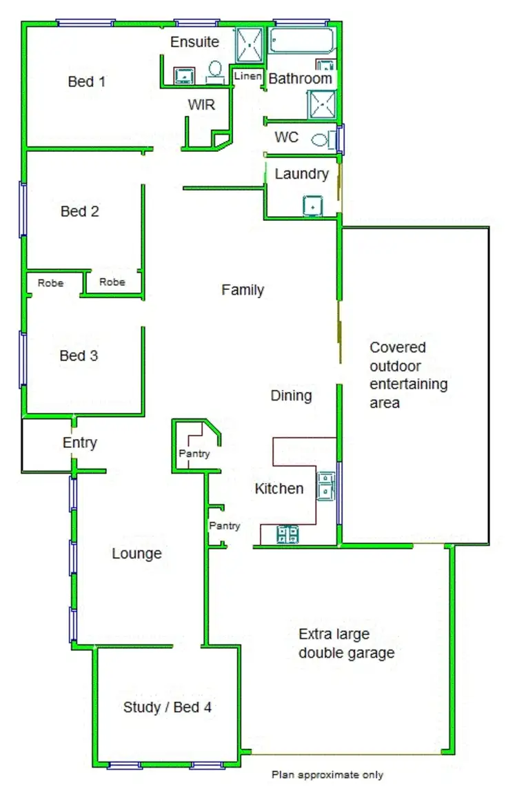 Floorplan of Homely house listing, 44 Taig Avenue, Kialla VIC 3631