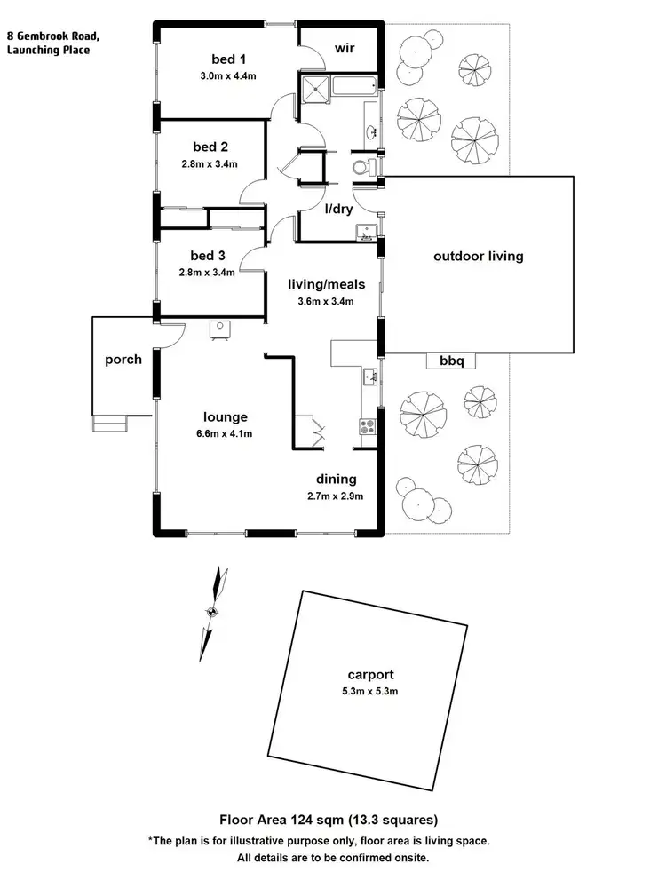 Floorplan of Homely house listing, 8 Gembrook Road, Launching Place VIC 3139