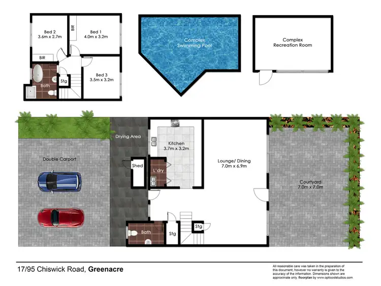 Floorplan of Homely townhouse listing, 17/95 Chiswick Road, Greenacre NSW 2190